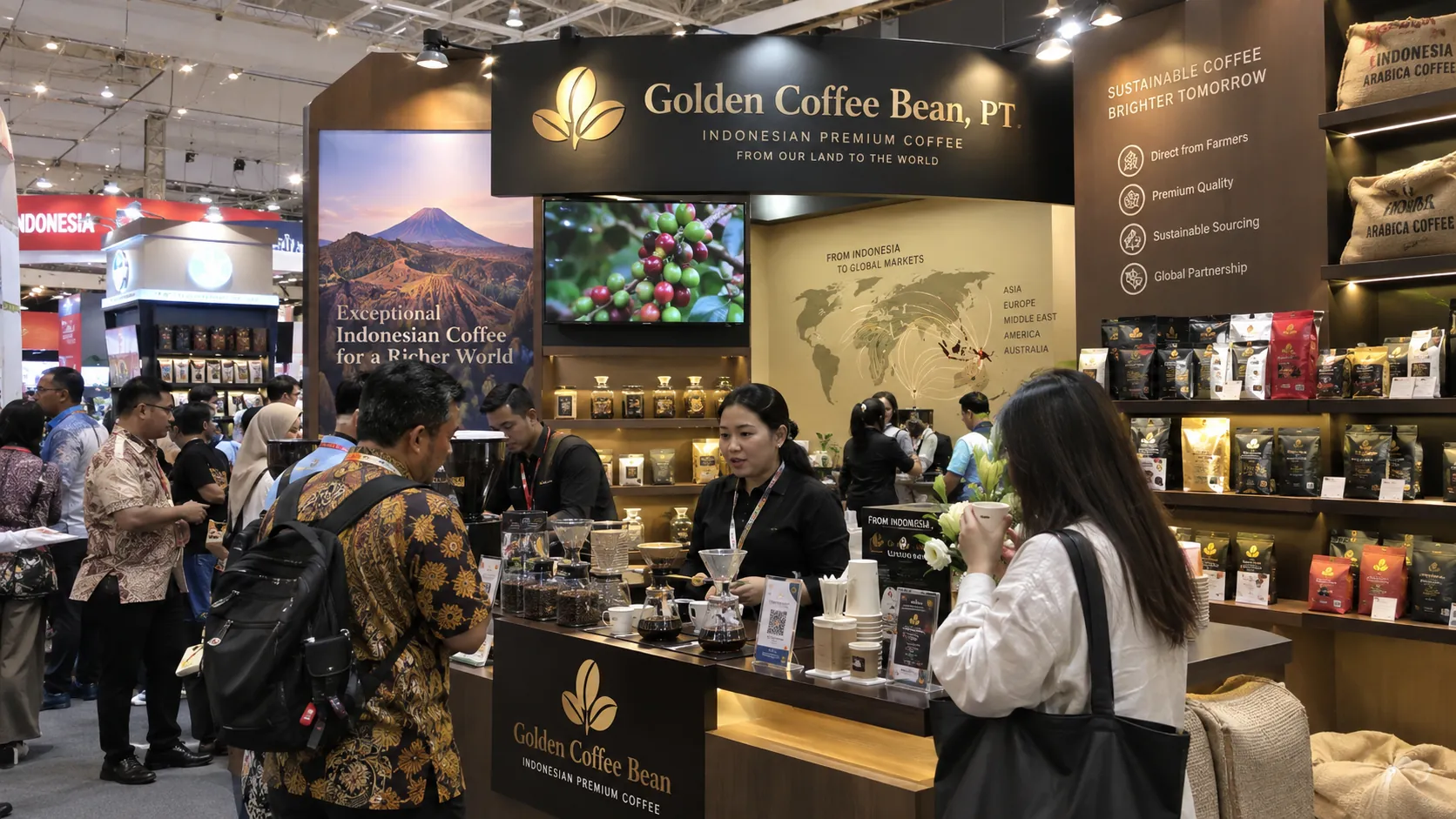 Golden Coffee Bean